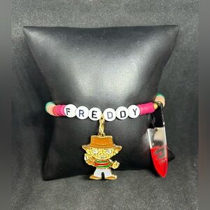 Freddy Krueger (Horror Film) Heishi Charm Bracelet